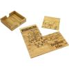 Totally Bamboo California State Puzzle 4 Piece Bamboo Coaster Set with Case(Washington)