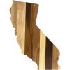 Totally Bamboo Rock & Branch Series Shiplap Oklahoma State Shaped Wood Serving and Cutting Board | Great for Wall Art 16-3/4″ x 9″ x 5/8″(California)