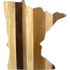 Totally Bamboo Rock & Branch Series Shiplap Oklahoma State Shaped Wood Serving and Cutting Board | Great for Wall Art 16-3/4″ x 9″ x 5/8″(Minnesota)