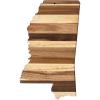 Totally Bamboo Rock & Branch Series Shiplap Oklahoma State Shaped Wood Serving and Cutting Board | Great for Wall Art 16-3/4″ x 9″ x 5/8″(Mississippi)