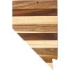 Totally Bamboo Rock & Branch Series Shiplap Oklahoma State Shaped Wood Serving and Cutting Board | Great for Wall Art 16-3/4″ x 9″ x 5/8″(Nevada)