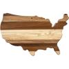 Totally Bamboo Rock & Branch Series Shiplap Oklahoma State Shaped Wood Serving and Cutting Board | Great for Wall Art 16-3/4″ x 9″ x 5/8″(USA)