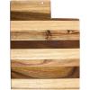 Totally Bamboo Rock & Branch Series Shiplap Oklahoma State Shaped Wood Serving and Cutting Board | Great for Wall Art 16-3/4″ x 9″ x 5/8″(Utah)