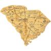 Totally Bamboo South Carolina Shaped Cutting Board – Bamboo Charcuterie and Serving Board with Hang Tie for Wall Display(14″L x 11.5″W)