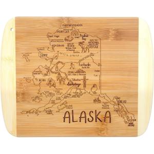 Totally Bamboo A Slice of Life North Carolina State Serving and Cutting Board, 11″ x 8.75″(Alaska)