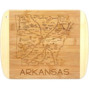 Totally Bamboo A Slice of Life North Carolina State Serving and Cutting Board, 11″ x 8.75″(Arkansas)