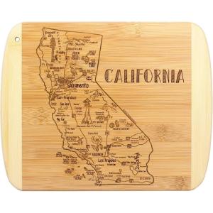 Totally Bamboo A Slice of Life North Carolina State Serving and Cutting Board, 11″ x 8.75″(California)