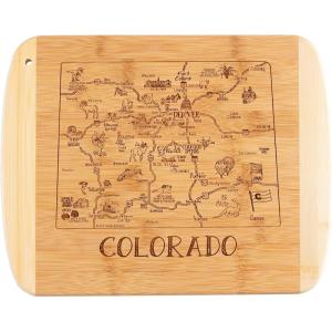 Totally Bamboo A Slice of Life North Carolina State Serving and Cutting Board, 11″ x 8.75″(Colorado)