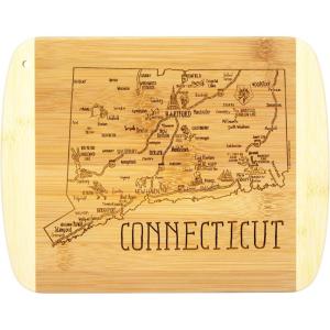 Totally Bamboo A Slice of Life North Carolina State Serving and Cutting Board, 11″ x 8.75″(Connecticut)
