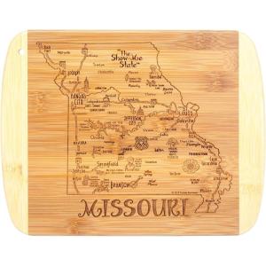 Totally Bamboo A Slice of Life North Carolina State Serving and Cutting Board, 11″ x 8.75″(Missouri)