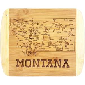 Totally Bamboo A Slice of Life North Carolina State Serving and Cutting Board, 11″ x 8.75″(Montana)