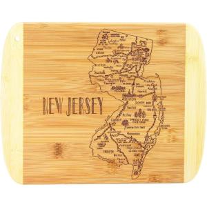 Totally Bamboo A Slice of Life North Carolina State Serving and Cutting Board, 11″ x 8.75″(New Jersey)