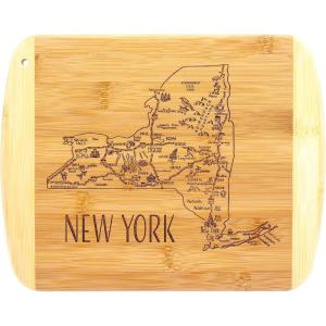 Totally Bamboo A Slice of Life North Carolina State Serving and Cutting Board, 11″ x 8.75″(New York)