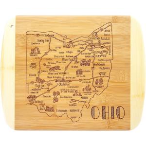 Totally Bamboo A Slice of Life North Carolina State Serving and Cutting Board, 11″ x 8.75″(Ohio)