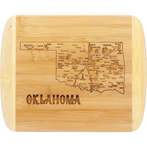 Totally Bamboo A Slice of Life North Carolina State Serving and Cutting Board, 11″ x 8.75″(Oklahoma)