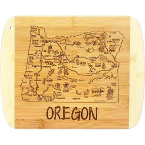 Totally Bamboo A Slice of Life North Carolina State Serving and Cutting Board, 11″ x 8.75″(Oregon)