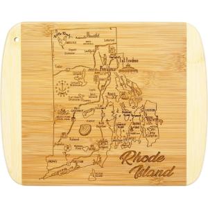 Totally Bamboo A Slice of Life North Carolina State Serving and Cutting Board, 11″ x 8.75″(Rhode Island)