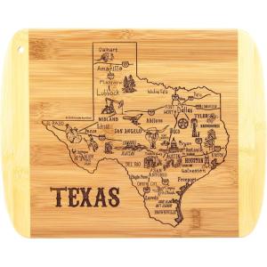 Totally Bamboo A Slice of Life North Carolina State Serving and Cutting Board, 11″ x 8.75″(Texas)