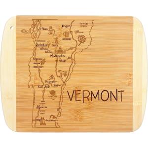Totally Bamboo A Slice of Life North Carolina State Serving and Cutting Board, 11″ x 8.75″(Vermont)