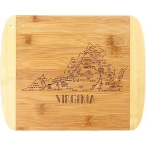 Totally Bamboo A Slice of Life North Carolina State Serving and Cutting Board, 11″ x 8.75″(Virginia)