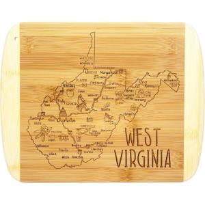 Totally Bamboo A Slice of Life North Carolina State Serving and Cutting Board, 11″ x 8.75″(West Virginia)