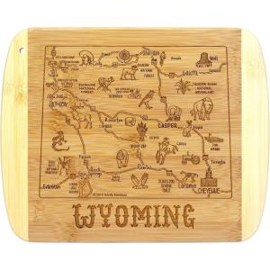 Totally Bamboo A Slice of Life North Carolina State Serving and Cutting Board, 11″ x 8.75″(Wyoming)