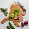 Totally Bamboo Wyoming State Shaped Cutting Board and Charcuterie Serving Platter with Artwork by Summer Stokes, Includes Hang Tie for Wall Display(Alaska)