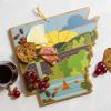 Totally Bamboo Wyoming State Shaped Cutting Board and Charcuterie Serving Platter with Artwork by Summer Stokes, Includes Hang Tie for Wall Display(Arkansas)