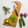 Totally Bamboo Wyoming State Shaped Cutting Board and Charcuterie Serving Platter with Artwork by Summer Stokes, Includes Hang Tie for Wall Display(Delaware)