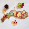 Totally Bamboo Wyoming State Shaped Cutting Board and Charcuterie Serving Platter with Artwork by Summer Stokes, Includes Hang Tie for Wall Display(Grand Canyon)