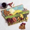 Totally Bamboo Wyoming State Shaped Cutting Board and Charcuterie Serving Platter with Artwork by Summer Stokes, Includes Hang Tie for Wall Display(Iowa)