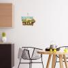 Totally Bamboo Wyoming State Shaped Cutting Board and Charcuterie Serving Platter with Artwork by Summer Stokes, Includes Hang Tie for Wall Display(Iowa)