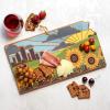 Totally Bamboo Wyoming State Shaped Cutting Board and Charcuterie Serving Platter with Artwork by Summer Stokes, Includes Hang Tie for Wall Display(Kansas)