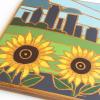 Totally Bamboo Wyoming State Shaped Cutting Board and Charcuterie Serving Platter with Artwork by Summer Stokes, Includes Hang Tie for Wall Display(Kansas)