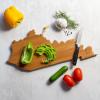 Totally Bamboo Wyoming State Shaped Cutting Board and Charcuterie Serving Platter with Artwork by Summer Stokes, Includes Hang Tie for Wall Display(Kentucky)
