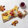 Totally Bamboo Wyoming State Shaped Cutting Board and Charcuterie Serving Platter with Artwork by Summer Stokes, Includes Hang Tie for Wall Display(Massachusetts)