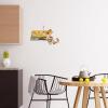 Totally Bamboo Wyoming State Shaped Cutting Board and Charcuterie Serving Platter with Artwork by Summer Stokes, Includes Hang Tie for Wall Display(Massachusetts)