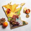 Totally Bamboo Wyoming State Shaped Cutting Board and Charcuterie Serving Platter with Artwork by Summer Stokes, Includes Hang Tie for Wall Display(Minnesota)