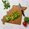Totally Bamboo Wyoming State Shaped Cutting Board and Charcuterie Serving Platter with Artwork by Summer Stokes, Includes Hang Tie for Wall Display(Missouri)