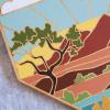 Totally Bamboo Wyoming State Shaped Cutting Board and Charcuterie Serving Platter with Artwork by Summer Stokes, Includes Hang Tie for Wall Display(Nevada)