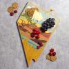 Totally Bamboo Wyoming State Shaped Cutting Board and Charcuterie Serving Platter with Artwork by Summer Stokes, Includes Hang Tie for Wall Display(Nevada)