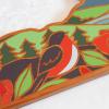 Totally Bamboo Wyoming State Shaped Cutting Board and Charcuterie Serving Platter with Artwork by Summer Stokes, Includes Hang Tie for Wall Display(New York)