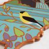 Totally Bamboo Wyoming State Shaped Cutting Board and Charcuterie Serving Platter with Artwork by Summer Stokes, Includes Hang Tie for Wall Display(New Jersey)