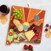 Totally Bamboo Wyoming State Shaped Cutting Board and Charcuterie Serving Platter with Artwork by Summer Stokes, Includes Hang Tie for Wall Display(New Mexico)