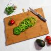 Totally Bamboo Wyoming State Shaped Cutting Board and Charcuterie Serving Platter with Artwork by Summer Stokes, Includes Hang Tie for Wall Display(North Dakota)