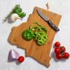 Totally Bamboo Wyoming State Shaped Cutting Board and Charcuterie Serving Platter with Artwork by Summer Stokes, Includes Hang Tie for Wall Display(Rhode Island)