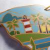 Totally Bamboo Wyoming State Shaped Cutting Board and Charcuterie Serving Platter with Artwork by Summer Stokes, Includes Hang Tie for Wall Display(South Carolina)