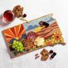 Totally Bamboo Wyoming State Shaped Cutting Board and Charcuterie Serving Platter with Artwork by Summer Stokes, Includes Hang Tie for Wall Display(South Dakota)