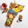 Totally Bamboo Wyoming State Shaped Cutting Board and Charcuterie Serving Platter with Artwork by Summer Stokes, Includes Hang Tie for Wall Display(Vermont)