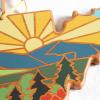 Totally Bamboo Wyoming State Shaped Cutting Board and Charcuterie Serving Platter with Artwork by Summer Stokes, Includes Hang Tie for Wall Display(West Virginia)